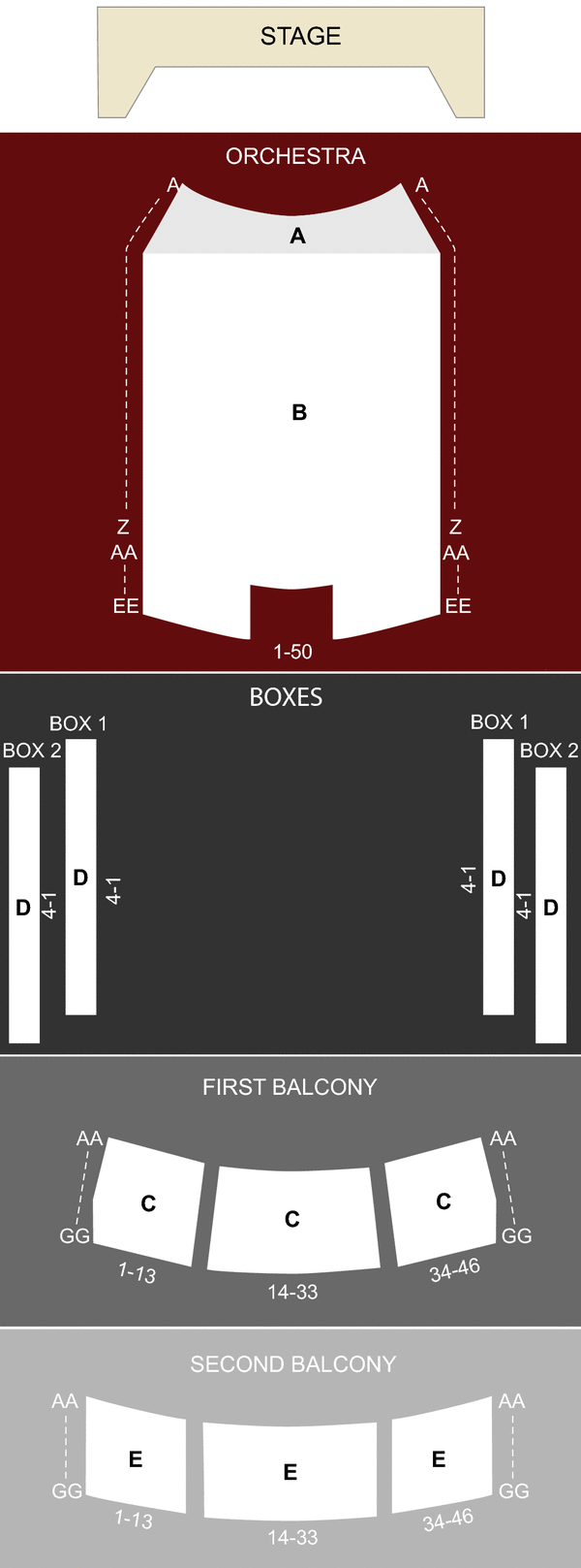 Peoria Civic Center Theatre Seating Chart